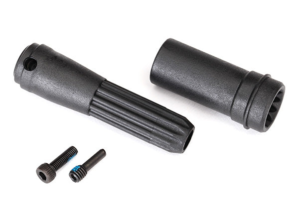 Traxxas Center Front Driveshafts with 4mm Screw Pin - 8556