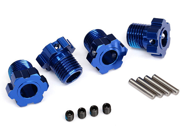 Traxxas Wheel Hubs Splined 17mm Blue-Anodized (4) - 8654