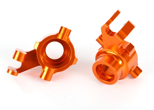 Traxxas Steering Blocks 6061-T6 Anodized Aluminum Orange - 8937A
