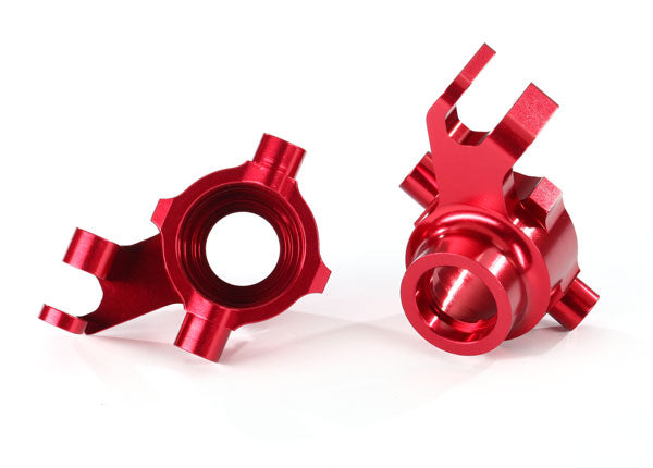 Traxxas Steering Blocks 6061-T6 Anodized Aluminum Red - 8937R