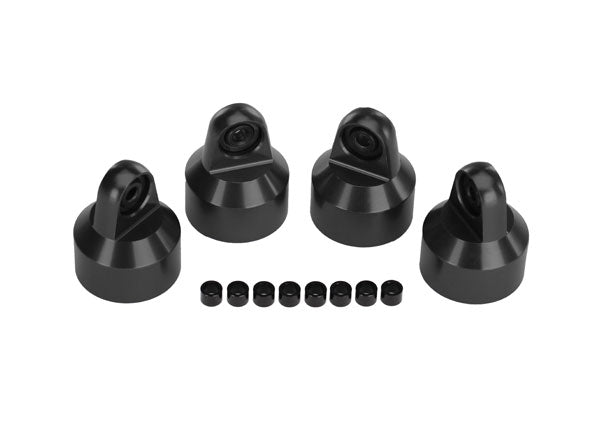 Traxxas Hard-Anodized Aluminum GTX Shock Caps with Spacers - 7764X