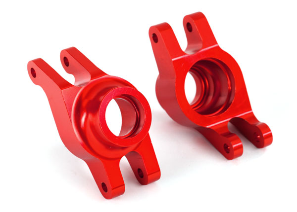 Traxxas Carriers Stub Axle Red-Anodized Rear (2) - 8952R