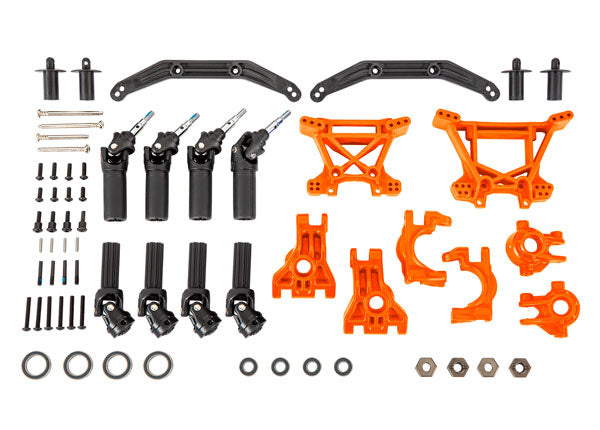 Traxxas Extreme Heavy-Duty 4x4 Upgrade Kit (Orange) - 9080T