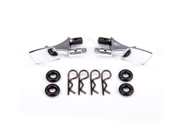 Traxxas Left & Right Side Chrome Mirrors - 9118