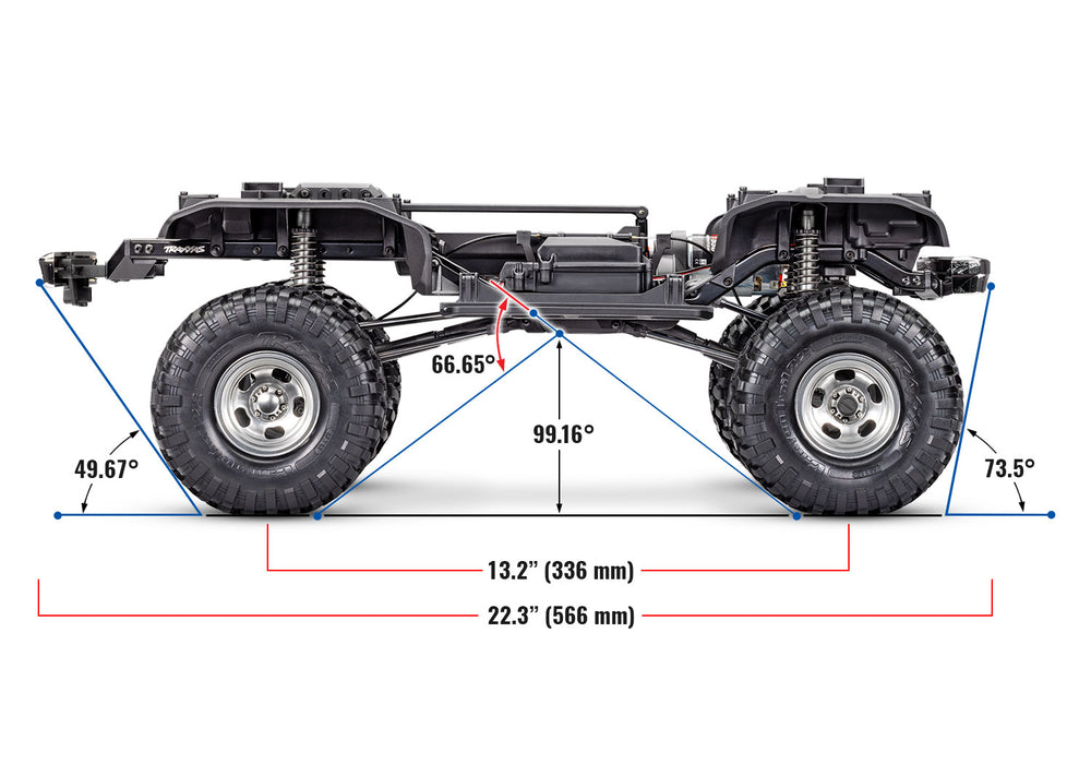 Traxxas TRX-4 1979 Ford F-150 High Trail Edition RTR 1/10 Scale and Trail Crawler (Black)