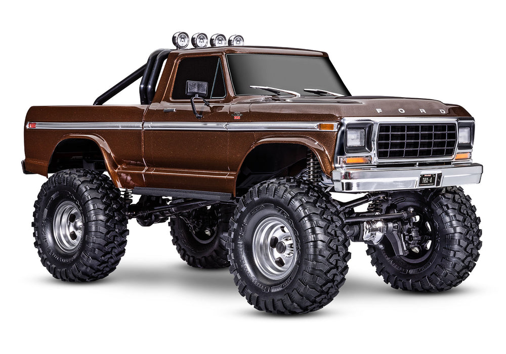 Traxxas TRX-4 1979 Ford F-150 High Trail Edition RTR 1/10 Scale and Trail Crawler (Brown)