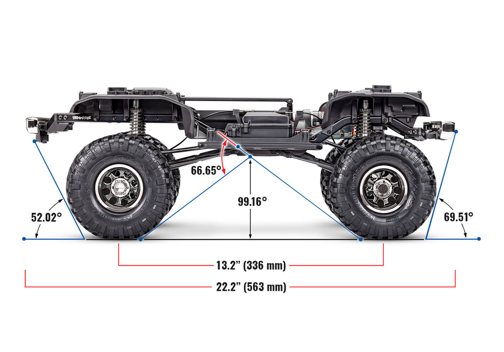 Traxxas TRX-4 Chevrolet K10 High Trail Edition RTR 1/10 Scale and Trail Crawler (Blue)