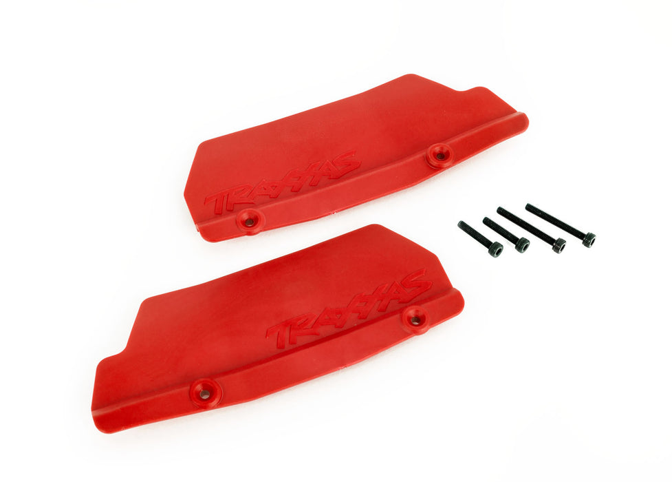 Traxxas Sledge Rear Mud Guards Red - 9519R