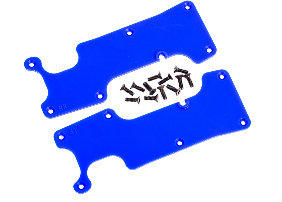 Traxxas Sledge Rear Left & Right Suspension Arm Covers Blue - 9634X
