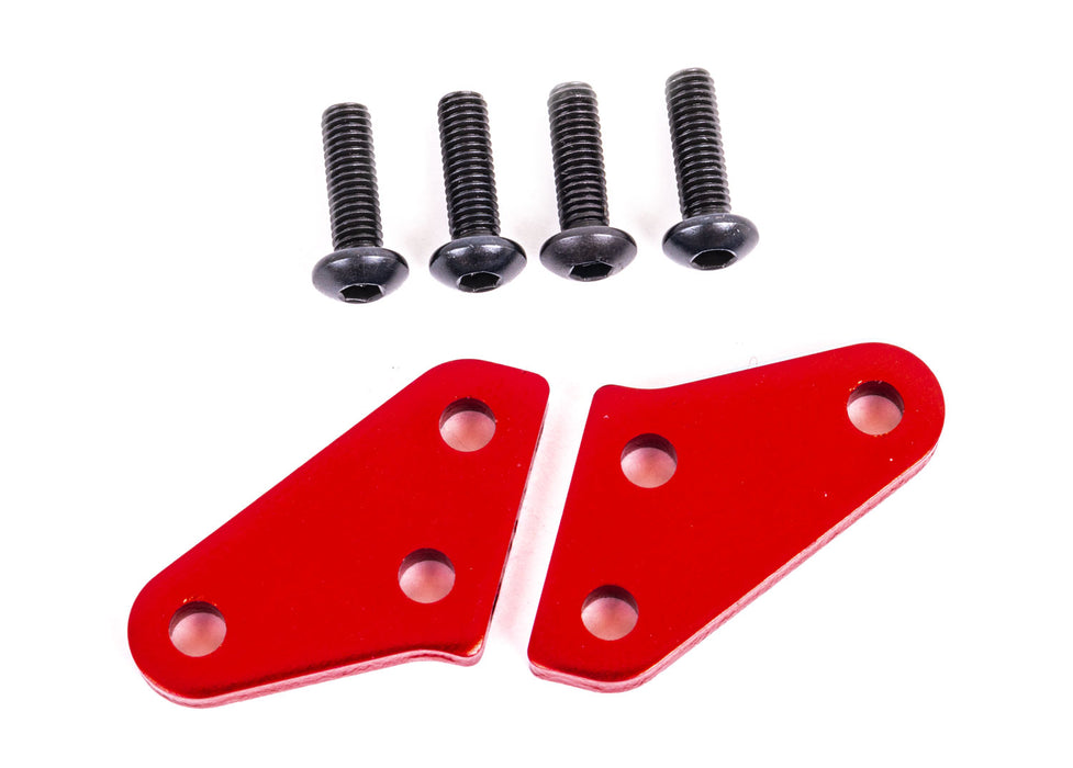 Traxxas Sledge Aluminum Steering Block Arms Red - 9636R