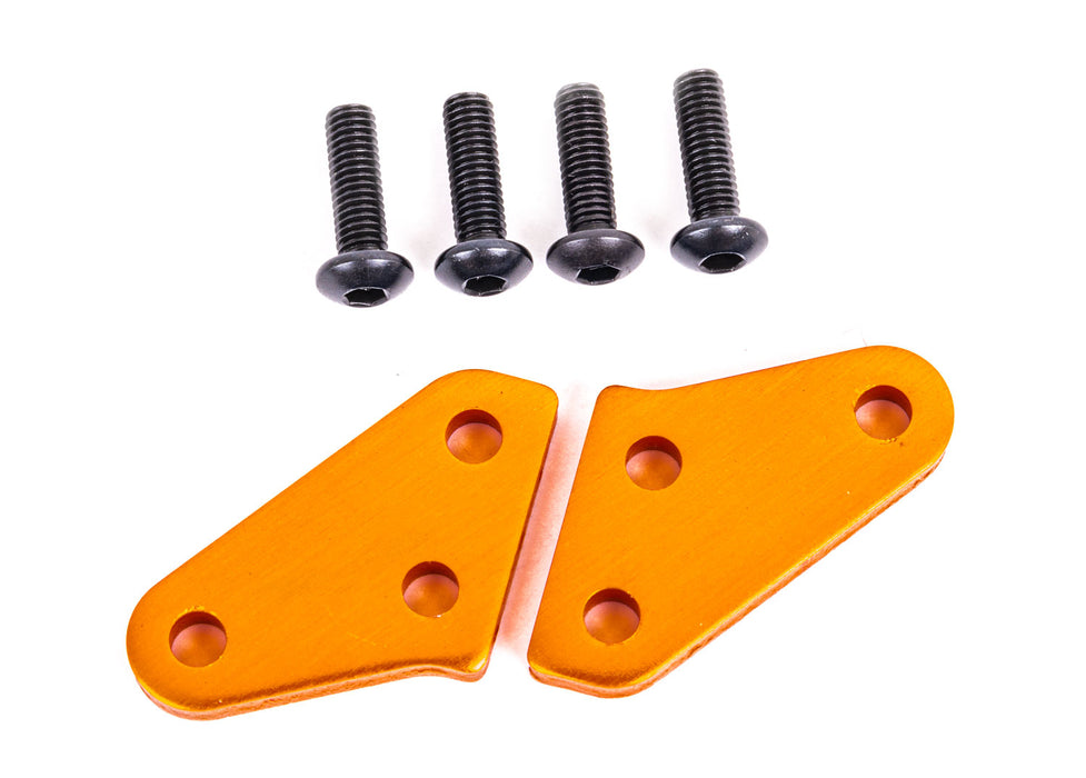 Traxxas Sledge Aluminum Steering Block Arms Orange - 9636T