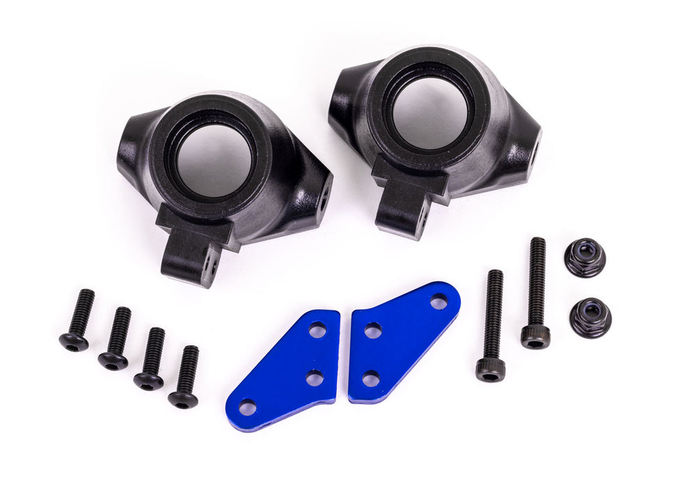 Traxxas Sledge Aluminum Steering Block Arms Blue - 9637X