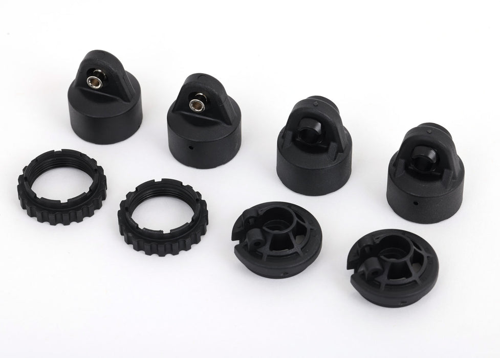 Traxxas Sledge Plastic Shock Caps, Spring Perches, Adjusters (2 Sets) - 9664