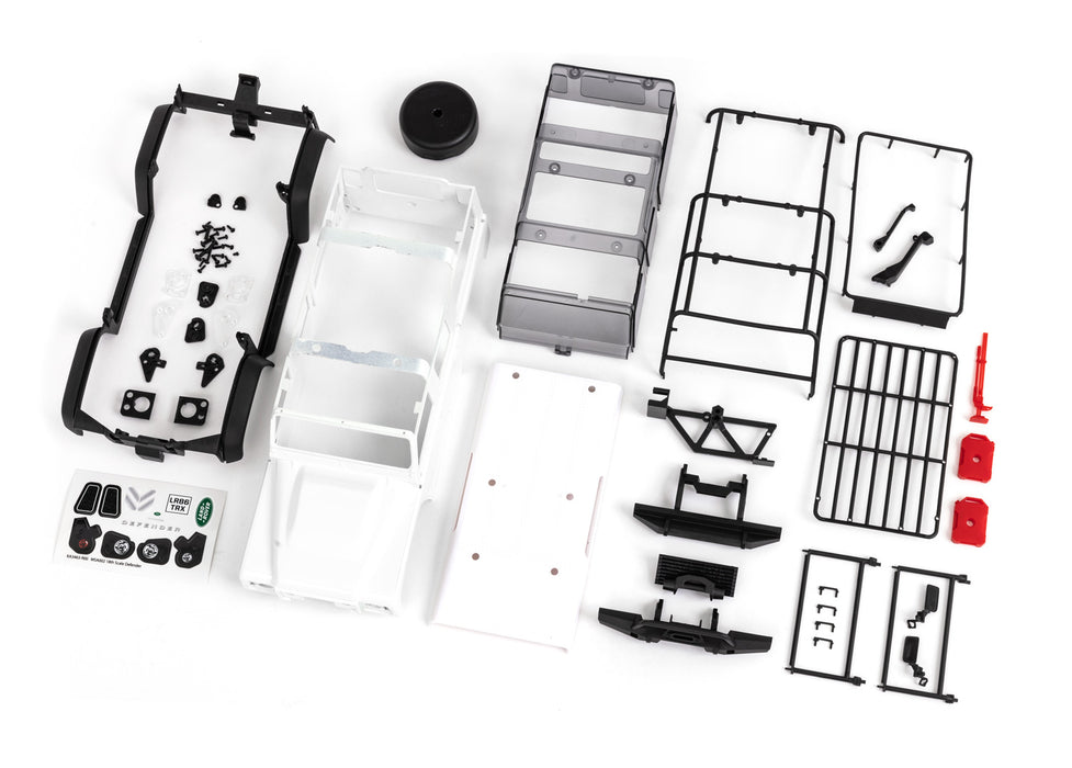 Traxxas TRX-4M Unassembled White Land Rover Defender Body - 9712