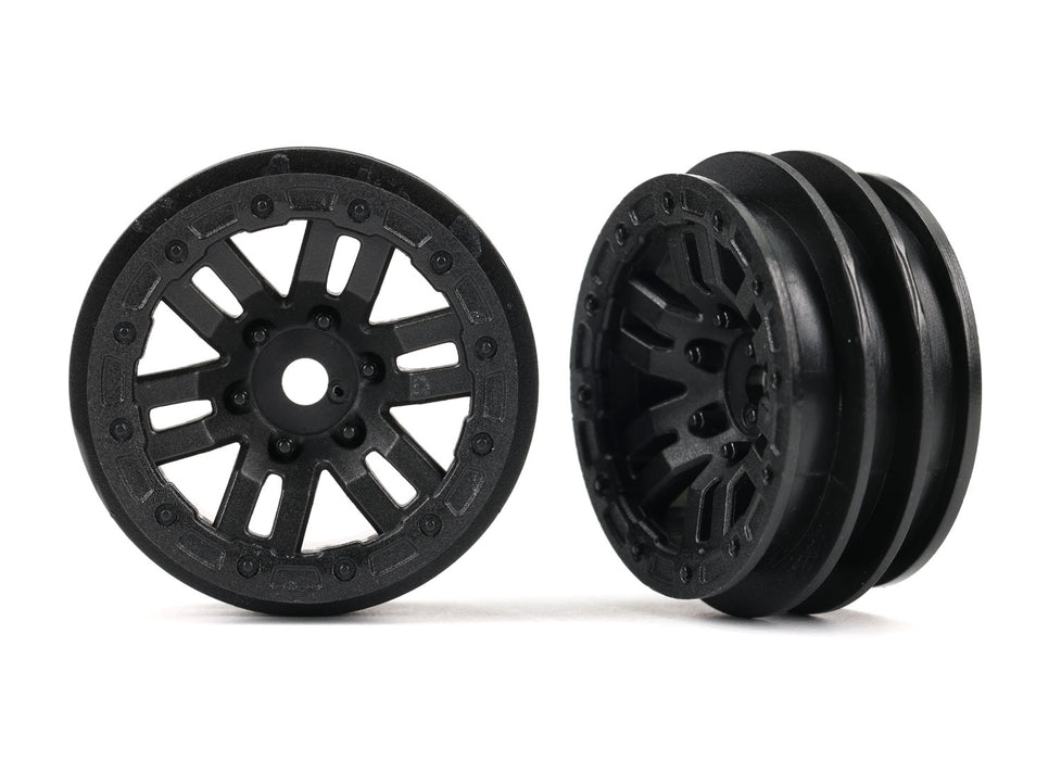 Traxxas TRX-4M Land Rover Defender 1.0" Wheels Black (Pair) - 9768