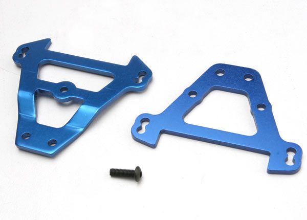 Traxxas Front/Rear Aluminum Bulkhead Anodized Blue Revo/E-Revo/Summit - 5323