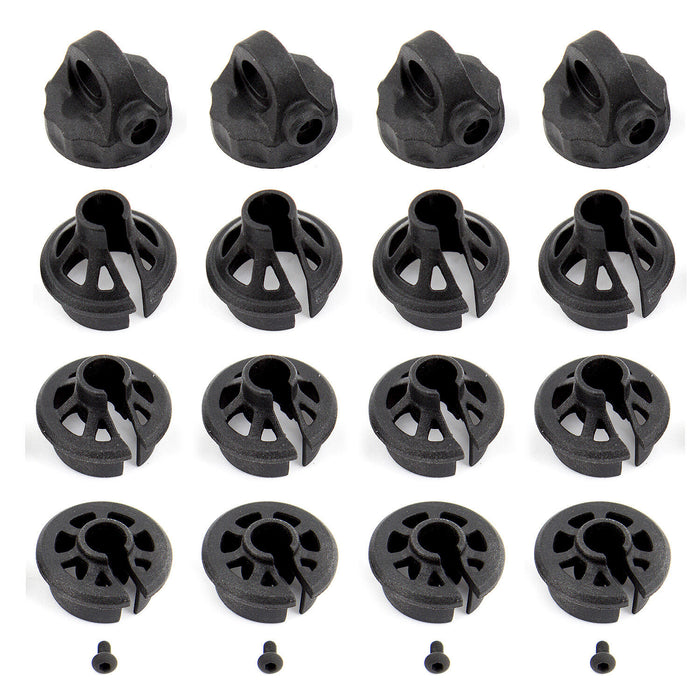 Team Associated Shock Caps and Spring Cups: B6.1 - ASC91814
