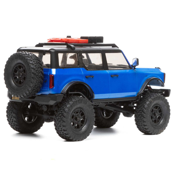 Axial SCX24 2021 Ford Bronco 1/24 RTR 4WD Rock Crawler (Blue) - AXI00006T3