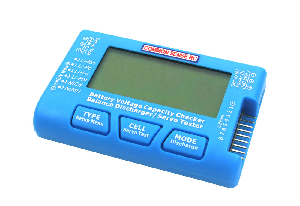 Common Sense RC Cell Spy 8 Voltage Checker / Servo Tester - CELLSPY8