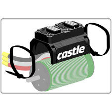 CSE011-0019-00 Castle Creations 2028 Series Dual Fan Shroud w/ Fans
