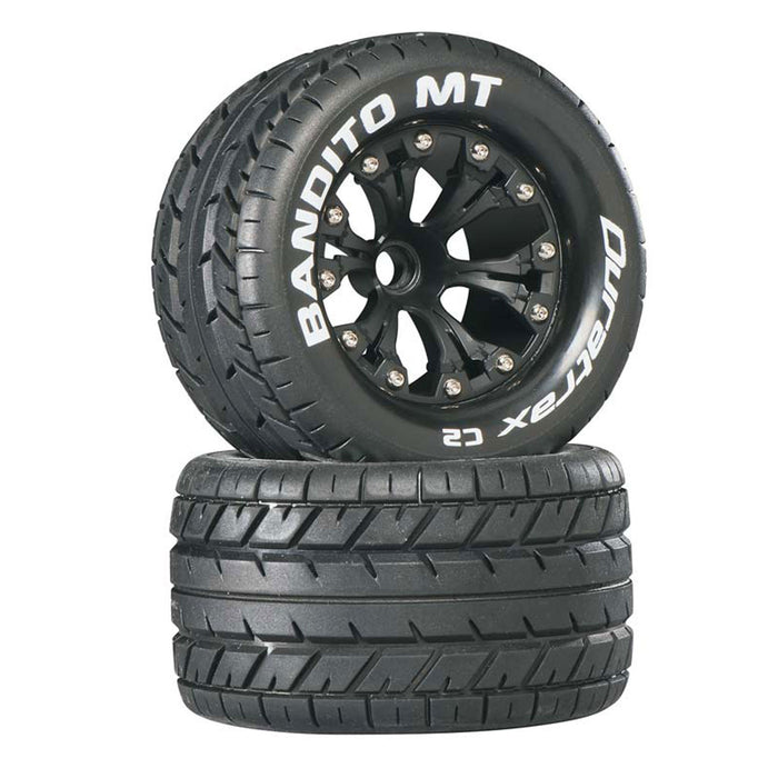 Duratrax Bandito MT 2.8" 2WD Mounted Front C2 Tires, Black (2) - DTXC3500