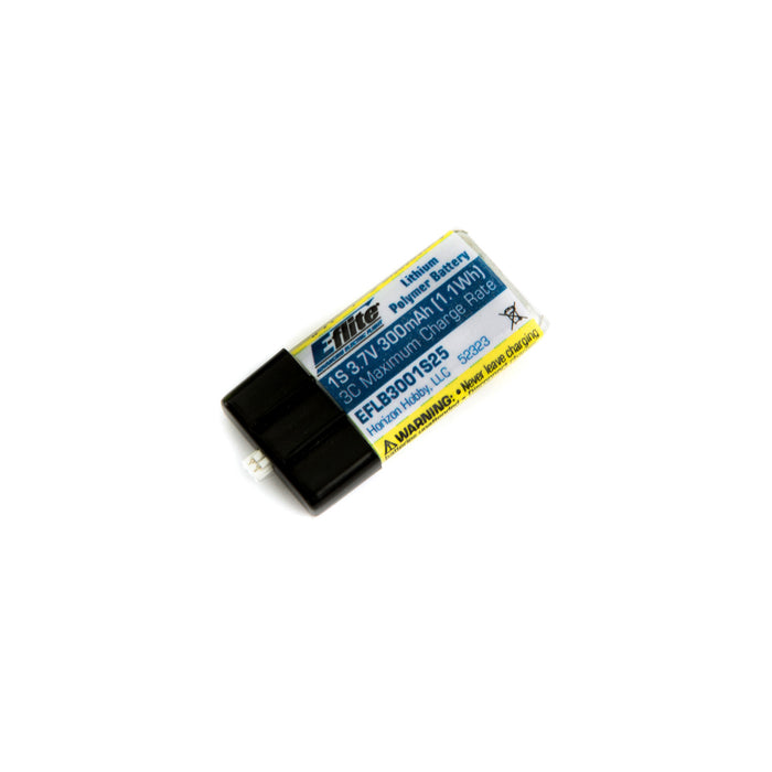 E-Flite 300mAh 1S 3.7V 25C LiPo Battery: PH 1.5 (Ultra Micro) - EFLB3001S25