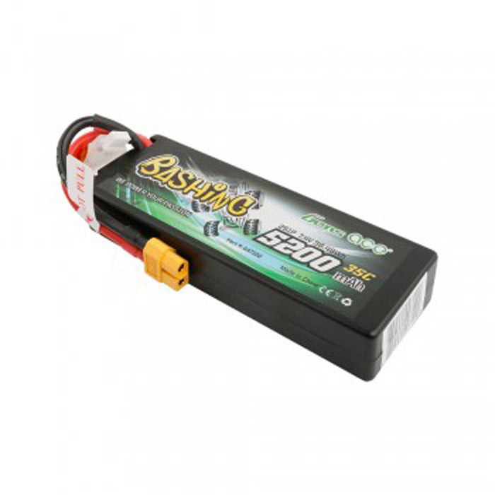 Gens Ace 7.4V 2S 5200mAh 35C LiPo Battery w/ XT60 - GEA52002S35X6