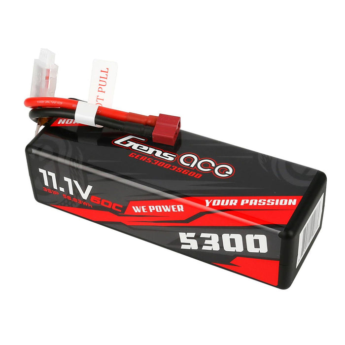 Gens Ace 11.1V 5300mAh 3S 60C LiPo Battery: Deans - GEA53003S60D