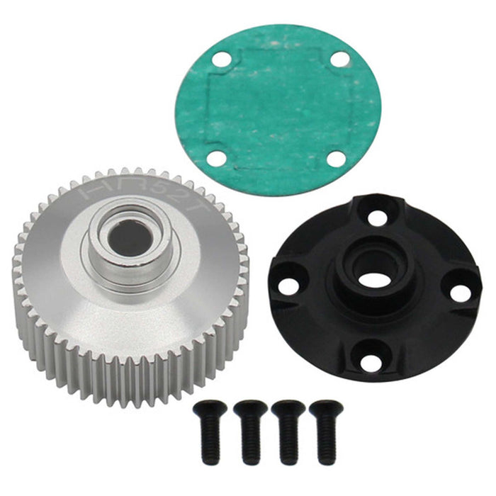 Hot Racing Hard Anodized Aluminum Differential Case: DR10 - HRADRA38H