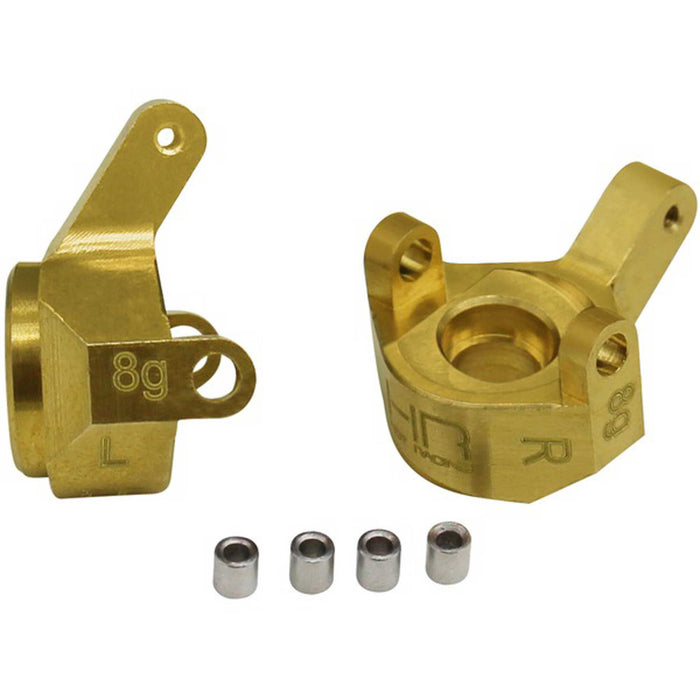 Hot Racing Brass Front Steering Knuckle: SCX24 - HRASXTF21H