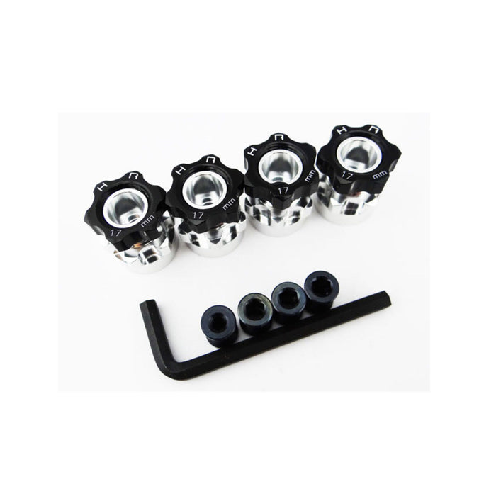Hot Racing Hex Hub Adapters 12mm to 17mm with 6mm Offset - HRAWH17HS01