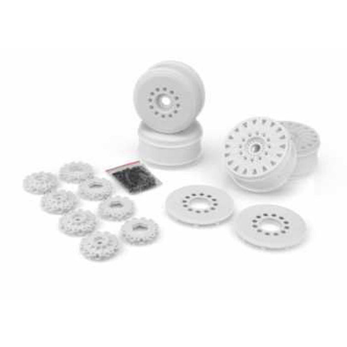 Jconcepts Cheetah 83mm Speed-run Wheels 12 & 17mm Hex Adapter, White (2) - JCO3395W