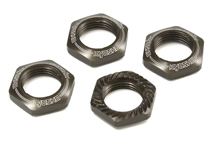 Kyosho 17mm Serrated Wheel Nuts Grey KYOIFW472GM