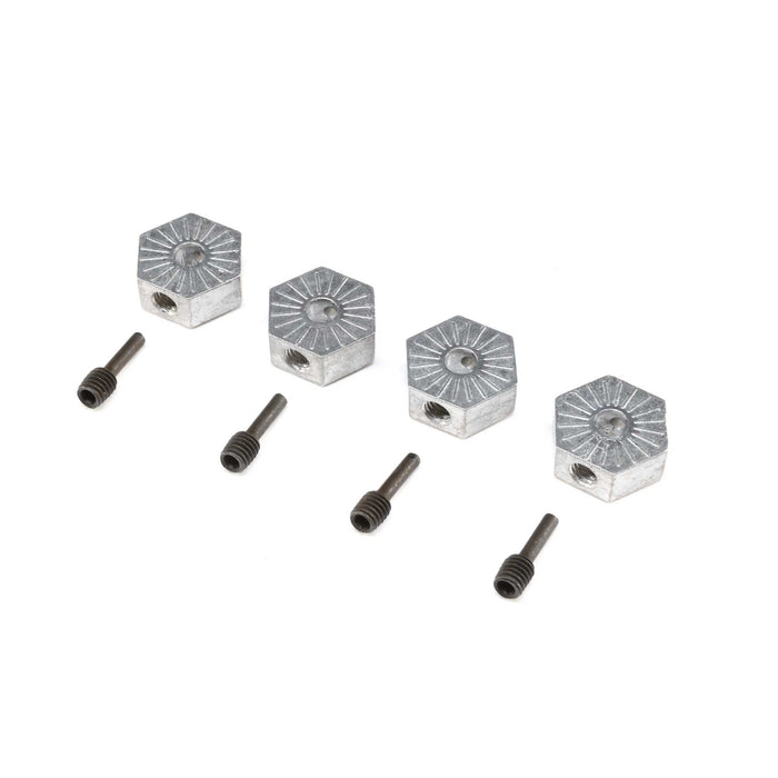Losi 17mm Hex Adapters with Screwpins (4): LMT - LOS242053