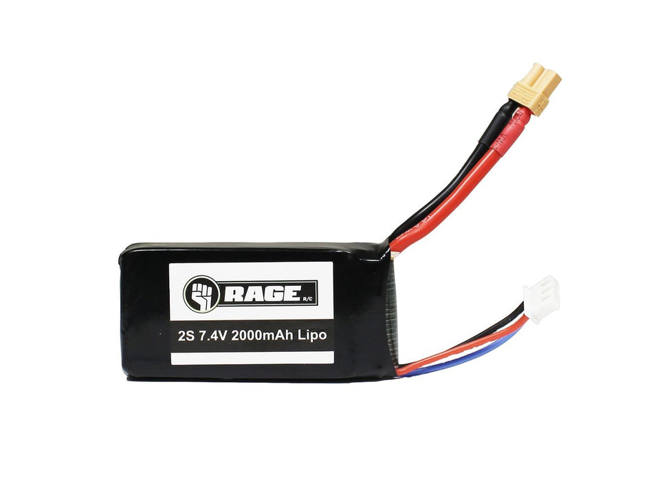 Rage RC Imager 390 2S 7.4V 2000mAh LiPo Battery RGR4212