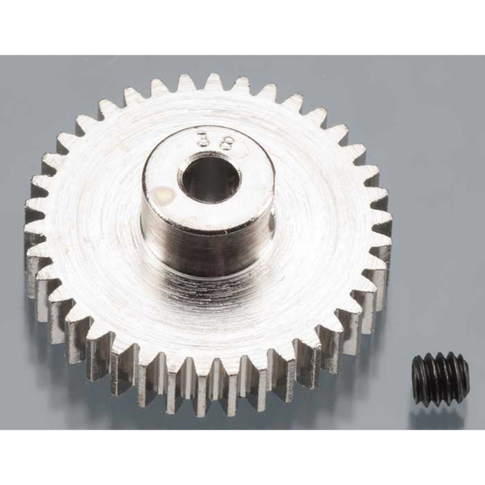 Robinson Racing Products Nickel-Plated 48 Pitch Pinion Gear, 38T - RRP1038