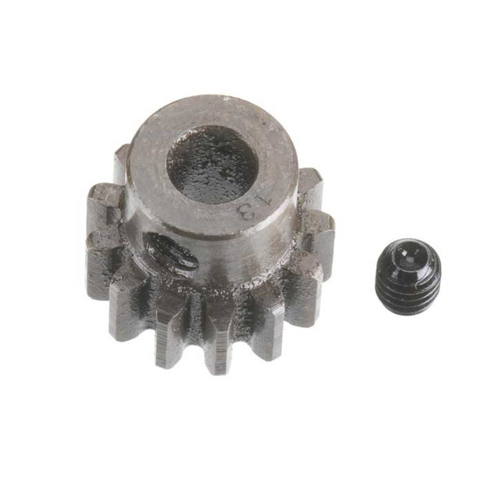 Robinson Racing Products Extra Hard Steel 5mm Bore 1 Module Pinion, 13T - RRP1213