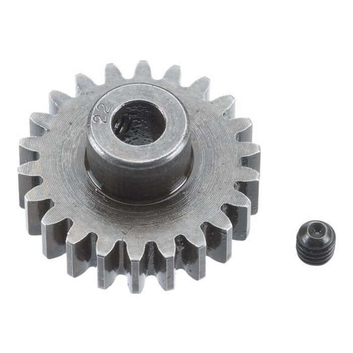 Robinson Racing Products Extra Hard Steel 5mm Bore 1 Module Pinion, 22T - RRP1222