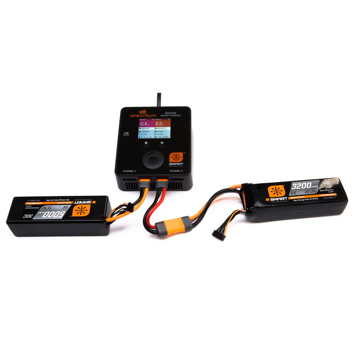 Spektrum 14.8V 2200mAh 4S 30C Smart LiPo Battery: IC3 - SPMX22004S30