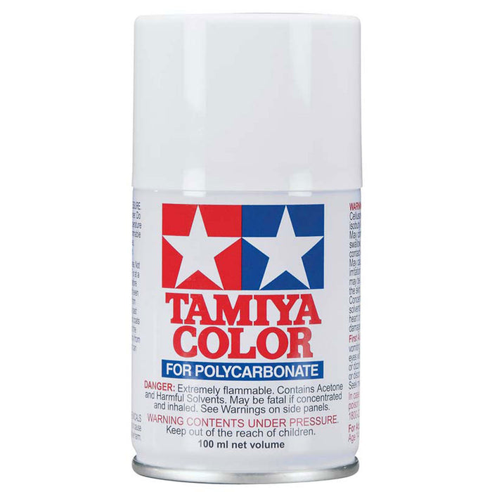 Tamiya Polycarbonate RC Body Spray Paint PS-1 White - TAM86001