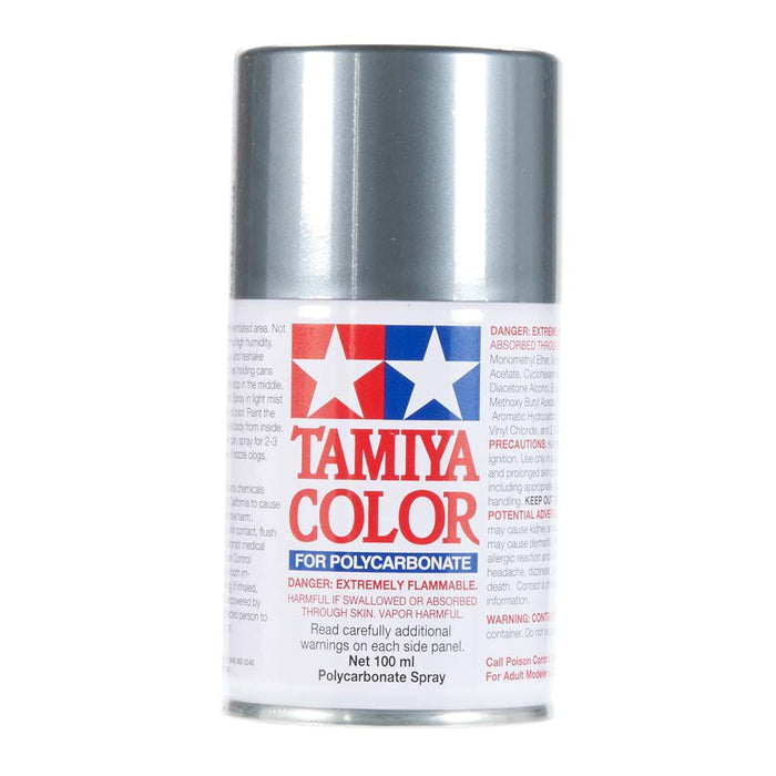 Tamiya Polycarbonate RC Body Spray Paint PS-63 Bright Gun Metal - TAM86063