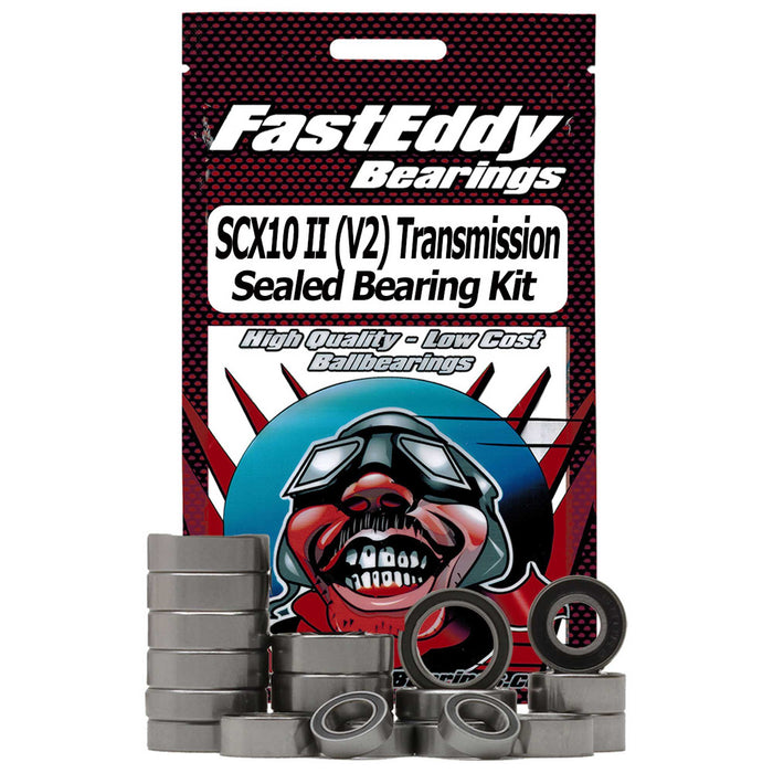 Fasteddy Bearings Sealed Bearing Kit: Axial SCX10 II (V2) Transmission - TFE4472