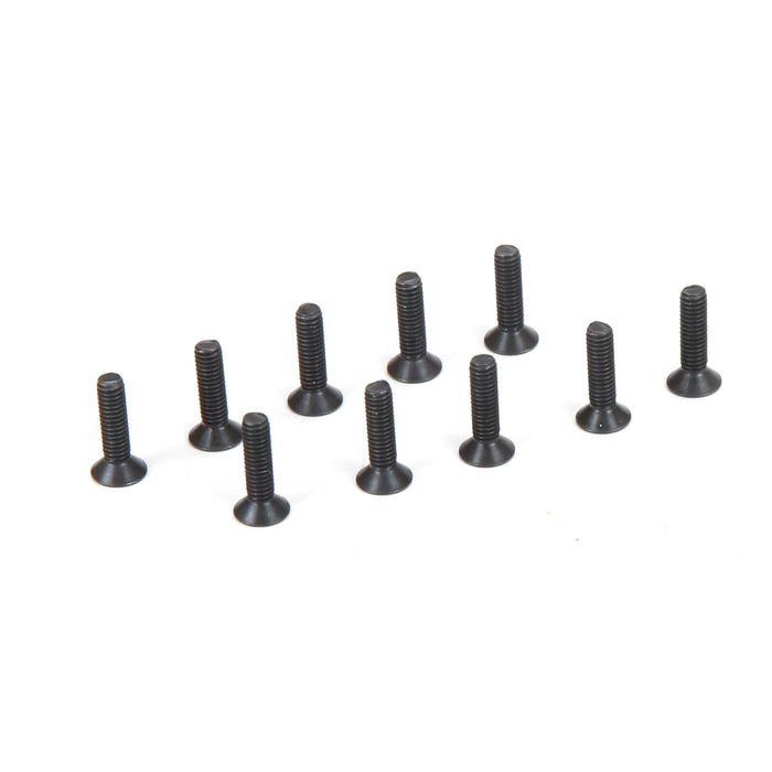 Team Losi Racing M2.5 x 10mm Flat Head Screws (10) - TLR235007