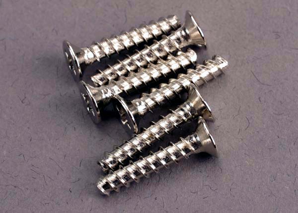 Traxxas 3x15mm Countersunk Self-Tapping Screws (6) - 2649