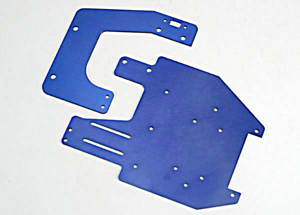 Traxxas Nitro Stampede Front/Rear Aluminum Chassis Plate Set - 4130