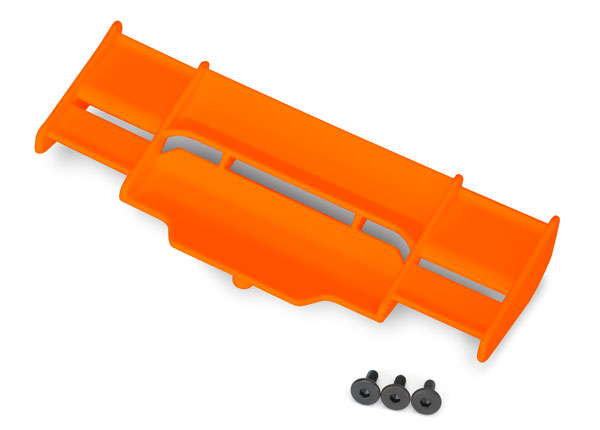 Traxxas Rustler 4X4 Orange Wing w/ 3x8 FCS (3) - 6721T