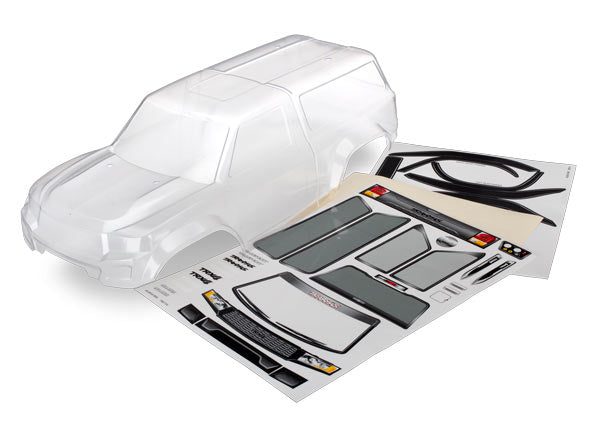 Traxxas TRX-4 Sport Clear Camper Body with Decal Sheet - 8112