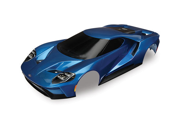 Traxxas Ford GT Blue Painted Body with Decals Applied - 8311A