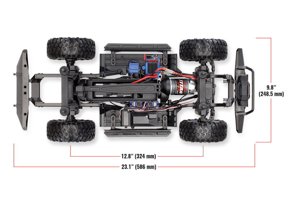 Traxxas TRX-4 Land Rover Defender 1/10 Scale and Trail Crawler RTR (Black)