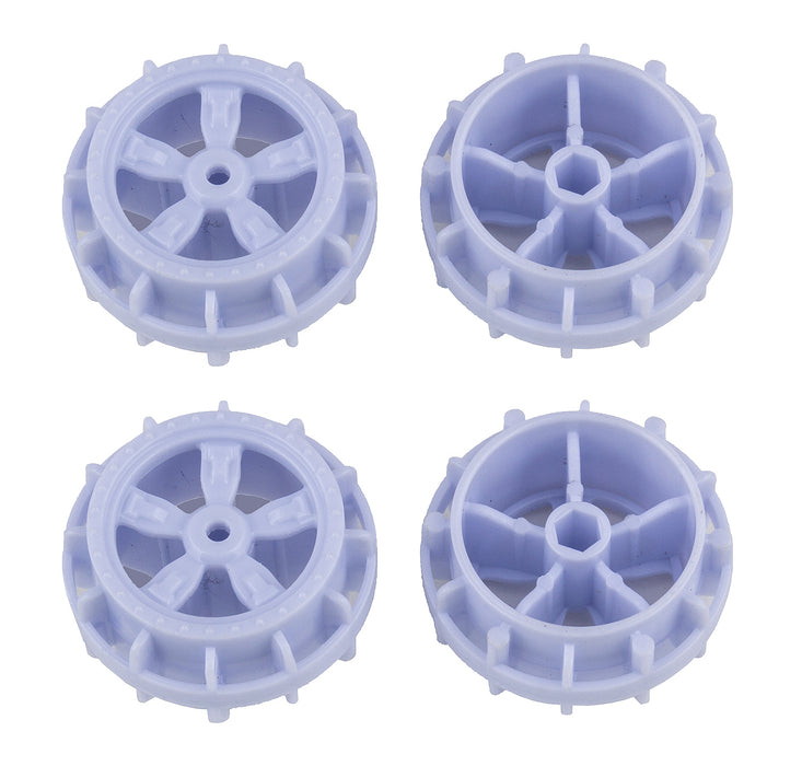 Team Associated NanoSport Wheels, White  - ASC21611